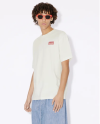 BICOLOR KENZO PARIS' CLASSIC TWO-TONE EMBROIDERED T-SHIRT Off White