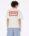 BICOLOR KENZO PARIS' CLASSIC TWO-TONE EMBROIDERED T-SHIRT Off White