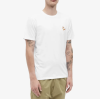 MAISON KITSUNE CHILLAX FOX PATCH CLASSIC T-SHIRT white