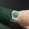 Sekonda Classic Men's Watch | Silver Alloy Case & Stainless Steel Bracelet with Green Dial | 30140