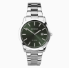 Sekonda Taylor Men's Watch | Silver Case & Stainless Steel Bracelet with Green Dial | 1946