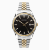 Sekonda King Men's Watch | Two Tone Case & Stainless Steel Bracelet with Black Dial | 1836