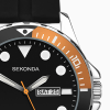 Sekonda Balearic Men's Watch | Silver Alloy Case & Black Rubber Strap with Black Dial | 30118