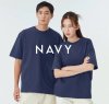 Oversize T-shirt in Navy