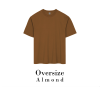 Oversize T-shirt in Almond