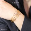 กำไลทองคำประดับเพชรแท้ ดีไซน์คลาสสิก เรียบหรูดูดี Gold Diamond Bangle
