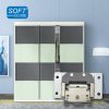 ชุดรางบานเลื่อนซ่อน รางบน-ล่าง Soft Close รุ่น PRO-SD014SC สำหรับบานตู้เสื้อผ้า/บานเฟอร์นิเจอร์ รับน้ำหนัก 10-50กก.