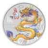 2024 Australia Perth Mint Lunar Series III Yellow Dragon Silver Coloured Coin 1 oz (In Capsule)