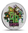 2024 Teenage Mutant Ninja Turtles 40th Anniversary 1oz Silver Coloured Perth Mint Coin in Card