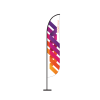 Beach Flag (PC-704C) W80xH420 cm (Total H560 cm)