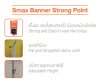 Smax Banner (SM-001-60) รุ่นแข็งแรง W60 x H200 cm
