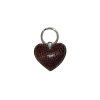 CROCODILE LEATHER HEART KEYCHAIN : CACKC014HJK