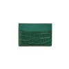 CROCODILE LEATHER CARD HOLDER : CACNC030R