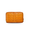 CACWK-002BTR : CROCODILE LEATHER DOUBLE ZIPPED KEY WALLET