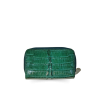 CACWK-003BTR : CROCODILE LEATHER DOUBLE ZIPPED KEY WALLET