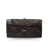 CROCODILE HORNBACK LEATHER CLUTCH CROSS-BODY BAG : CLB0022HKR
