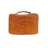 CROCODILE HORNBACK LEATHER COSMETIC BAG : CLB0063HT