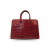 CLB0083SGRSR : CROCODILE BELLY LEATHER HANDBAG(copy)