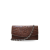CROCODILE HORNBACK LEATHER CLUTCH CROSS-BODY BAG : CLB0086HKR