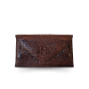 CROCODILE HORNBACK LEATHER CLUTCH CROSS-BODY BAG : CLB0129HAY