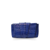 CROCODILE HORNBACK AND TAIL LEATHER WRAP CLUTCH BAG : CLB0217HKR
