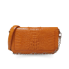 CROCODILE HORNBACK LEATHER CLUTCH CROSS-BODY BAG : CLB0363HKR