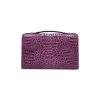 CROCODILE HORNBACK LEATHER CLUTCH CROSS-BODY BAG : CLB0489HKR