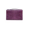 CROCODILE HORNBACK LEATHER CLUTCH CROSS-BODY BAG : CLB0489HKR