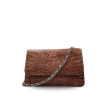 CROCODILE HORNBACK LEATHER CLUTCH CROSS-BODY BAG : CLB0496HKR