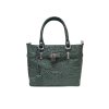 CROCODILE HORNBACK LEATHER HANDBAG : CLB0507HAY