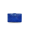 CROCODILE BELLY LEG LEATHER SHORT BI-FOLD & ZIPPED WALLET : CW0122LSSNBR
