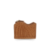 CW0122SL-S-1R : CROCODILE LEATHER SHORT BI-FOLD & ZIPPED WALLET