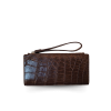 CROCODILE BELLY LEATHER LONG BI-FOLD & ZIPPED WALLET : CW0122SMWSAY