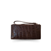 CROCODILE BELLY LEATHER LONG BI-FOLD & ZIPPED WALLET : CW0122SMWSAY