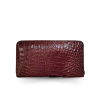 C-W01BL-L : CROCODILE BACK LEG LEATHER LONG LARGE ZIPPED WALLET