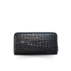 CW01BT-M-R | GENUINE CROCODILE TAIL LEATHER LONG MEDIUM ZIP WALLET