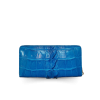 CROCODILE TAIL LEATHER LONG MEDIUM ZIPPED WALLET : CW01BTMY