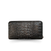 CW01HK-L-T : CROCODILE HORNBACK LEATHER LONG LARGE ZIPPED WALLET(copy)