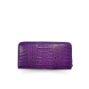 CW01HK-M-MX | GENUINE CROCODILE HORNBACK LEATHER LONG MEDIUM ZIP WALLET