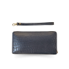 CW01S-M-HSY | GENUINE CROCODILE BELLY LEATHER LONG MEDIUM ZIP WALLET WITH WRIST STRAP