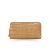 CW01S-M-L-SR | GENUINE CROCODILE BELLY LEATHER LONG MEDIUM ZIP WALLET