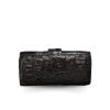CW22BS-M-MNGMX : CROCODILE BACK BELLY LEATHER LONG BI-FOLD WALLET