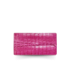 CROCOCIDLE TAIL BELLY LEATHER LONG BI-FOLD CARD WALLET : CW22BTSMCARDMX