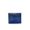 CROCODILE HORNBACK LEATHER SHORT BI-FOLD WALLET : CW22HKS1MX