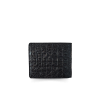 CROCODILE HORNBACK LEATHER SHORT BI-FOLD WALLET : CW22HSTLAY