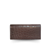 CW22S-M-AY : CROCODILE BELLY LEATHER LONG BI-FOLD WALLET