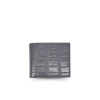 CW22S-S-CLFY : CROCODILE BELLY LEATHER SHORT BI-FOLD WALLET