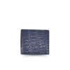 CW22S-S-CLFY : CROCODILE BELLY LEATHER SHORT BI-FOLD WALLET