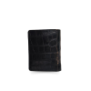 CROCODILE BELLY LEATHER SHORT BI-FOLD VERTICAL WALLET : CW22SSHKAY