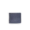 CROCODILE BELLY LEATHER SHORT BI-FOLD WALLET : CW22SSTLAY